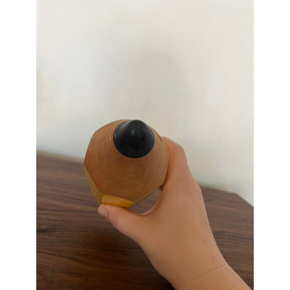 VTG Pencil Wood Piggy Bank Made in France Kitschy Whimsy Teacher Gift Classroom - Picture 5 of 8